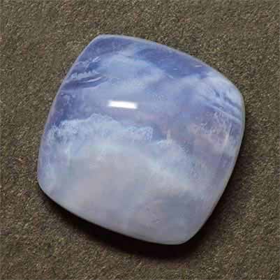 A polished blue lace agate gemstone 5