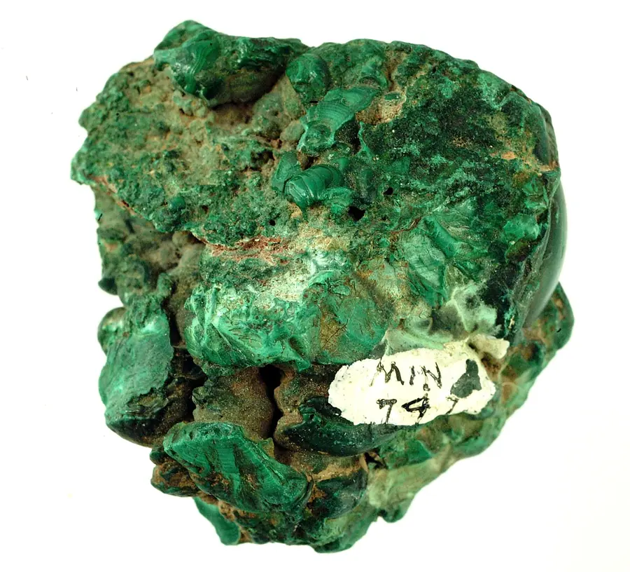 Malachite gemstone image used as a image for gemstone education